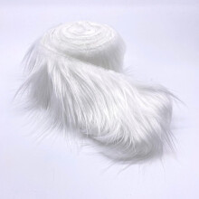 Craft Faux Fur Fabric Pre Cut Rolls - 2"x60" Fur Ribbon Mohair Fabric Strips - Super Soft and Fuzzy - Perfect for Crafts, Costumes & Decoration
