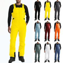 Calça de neve masculina impermeável, corta-vento e com isolamento térmico – Macacão térmico para esqui, compatível com esqui, snowboard,