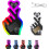 Solar-powered finger heart car window light with suction 1