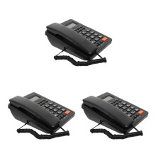 Basic Corded Landline Phone with Caller ID LCD Display 3 pcs