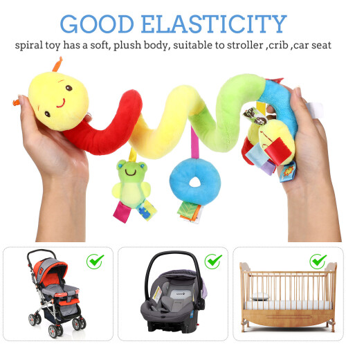 3Pièces Jouets Bébé Spirale Suspendue Poussette 2