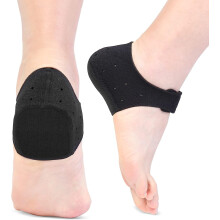 Thicker Heel Cushion Cups for Heel Pain Relief, Plantar Fasciitis & Heel Spur Support, Inserts for Pressure Sores Black2 L(W:10-13/M:8.5-13) Blac