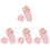 8Pièces Boules Absorbantes Pierre Rose ABS 4