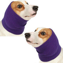 2Pcs Dog Calming Hoodie with Ear Cover – Quiet Headband for Anxiety Relief, Grooming & Bathing, Noise Protection, Compatible with Small/Medium Dogs