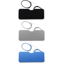 Mini lunettes de lecture sans branches pour hommes et femmes, fines et légères, à clipser sur le nez, avec petit étui de transport.