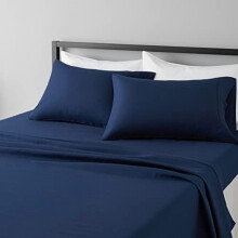 Ensemble de draps en polyester 120 g/m² en microfibre brossée