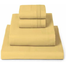 Ensemble de draps en microfibre pour lit queen – 4 pièces, poches profondes,