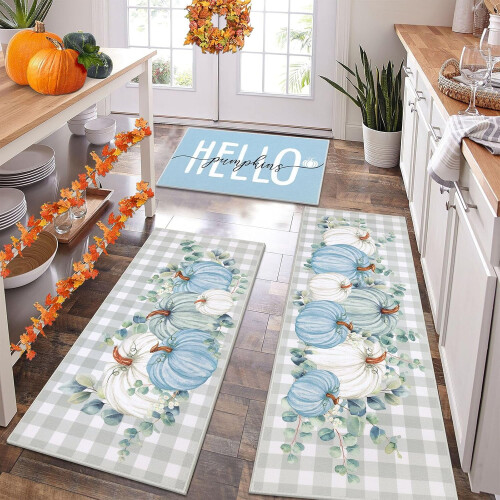 HEBE Fall Kitchen Rug Set 3 Pieces