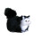 Peluche chat noir aux coutures détaillées 1