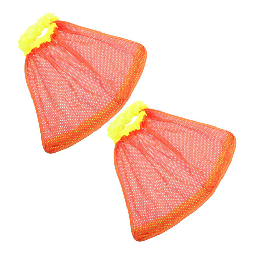 2Pièces Écran Nuque Casques Construction Respirant Orange Anti-Uv 1