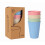 4er-Packung 12oz Trinkbecher aus Weizenstroh 1