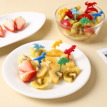 Fourchettes à fruits dinosaures - Lot de 10, ABS de qualité alimentaire