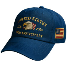 Casquette de baseball américaine du 250e anniversaire avec aigle à tête blanche