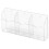 5Pièces Range Télécommandes Transparent Mural Multi-Usage 2