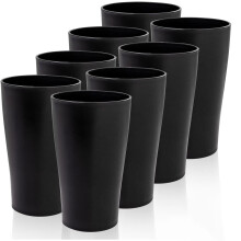 Gobelets d'eau en plastique 473 ml (16 oz) - Lot de 8