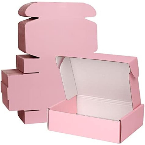 Caixas de envio pequenas com efeito degradê, 17,8 x 12,7 x 5 cm (7 x 5 x 2 polegadas).