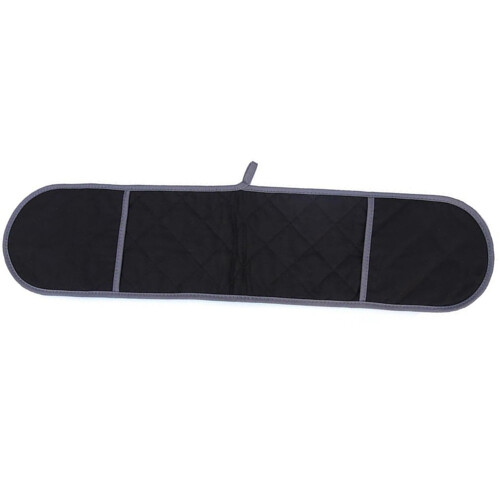Gants de cuisine doubles en coton noir