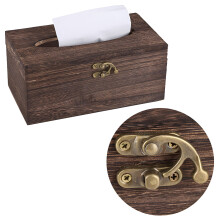Rechteckiger Holzdeckel für Taschentuchbox