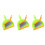 3Sets Mini Broom and Dustpan Set Multi-Color PP for Desktop Cleaning 4
