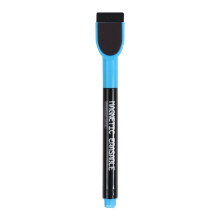 Whiteboard Markers with Eraser, Fine Tip, Low Odor, Magnetic Cap – Light Blue (1pc)