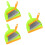 3Sets Mini Broom and Dustpan Set Multi-Color PP for Desktop Cleaning 7