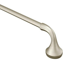 YB2818BN Eva Collection Transitional 18-inch wandgemonteerde handdoekstang voor één handdoek, handdoekopbergstang in geborsteld nikkel voor de