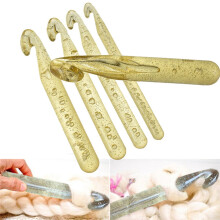 5Pcs Large Sizes Crochet Hooks for Diy Weaving Lovers and Knitting Projects 17*0.5In