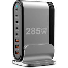 285W 8-ports USB-C opladningsstation