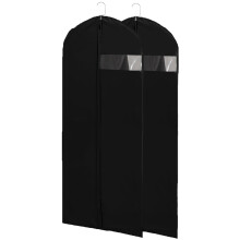 Sacchi porta abiti neri da appendere, 23,6 x 65 pollici