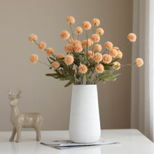 Ramo de dientes de león artificiales, paquete de 5 flores de seda en miniatura, decoración de mesa otoñal, arreglos florales artificiales para