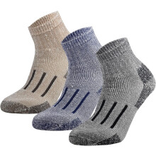 Merino Wool Ankle Hiking Socks Thermal Cushioned Quarter