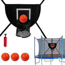 Sada basketbalového koše na trampolínu se 4 míčky a pumpou