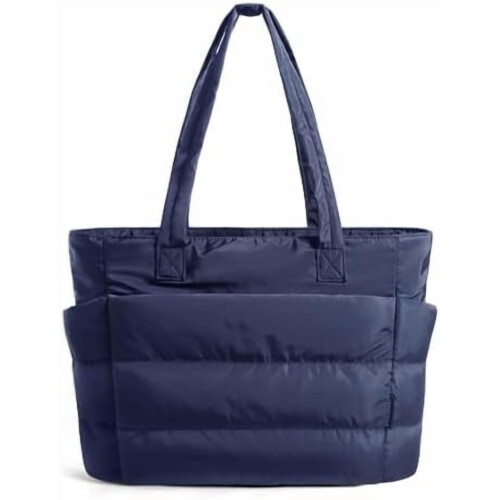 Let, puffy tote-taske med rum til kvinder