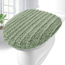 Chenille-Toilettendeckelbezug 17,5 x 15 Zoll