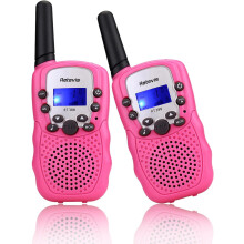 Walkie-talkies voor kinderen, 22 kanalen, roze, 2 stuks