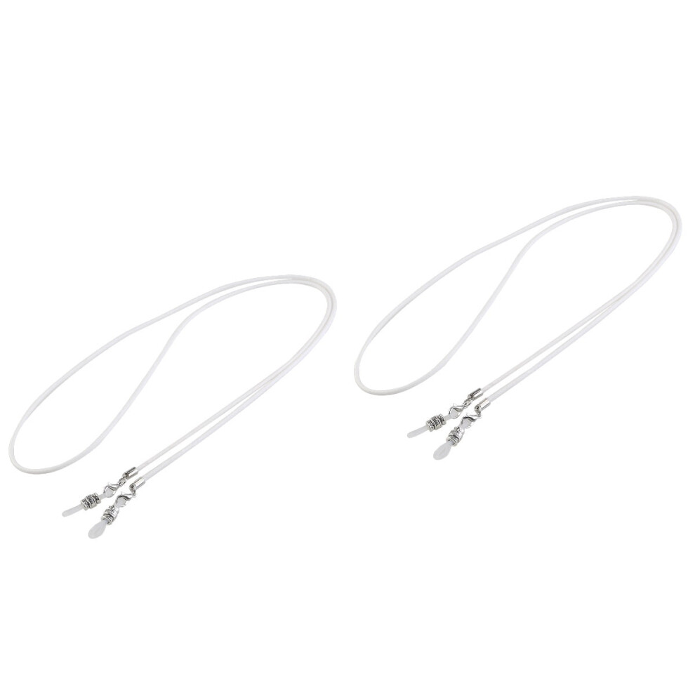 2 Pieces Glasses Eyeglass Chain Cord Necklace for White