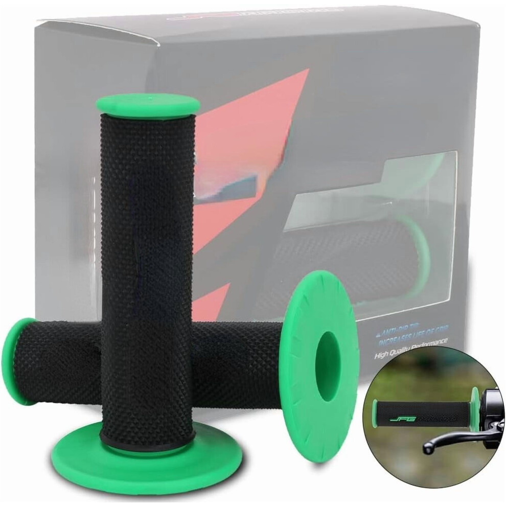 Dirt Bike Grips 7/8Â Â Universal For Klx110/140/300, Kx250/250F/450F, Kdx220, Kfx400, Atv, Pit Bike, Enduro, Supermoto Â Compatible With Green 9180479083160