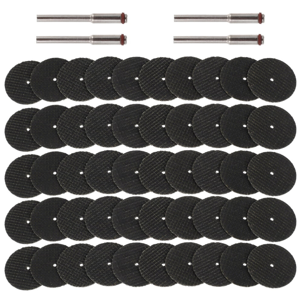 Nuahrhy 54Pcs Dremel Rotary Abrasive Cutting Tool 32Mm Resin Cutting Disc Grinding Wheel With 4 Mandrels Shank Kit 9180479085119