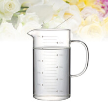 Mätkanna i borosilikatglas med bambulock 500 ml
