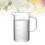 Crúiscín Tomhais Gloine Borosilicate le Clúdach Bambú, 500ml 1