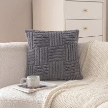 Fall Pillow Covers, Couch Pillow Covers, Pillowcase Pillowcase With Striped Design Concealed Zip Removable Breathable And Warm No Deformation Solid