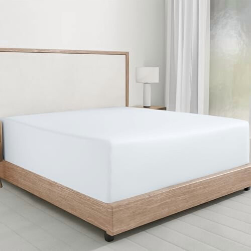 Drap-housse Queen 100% satin de coton