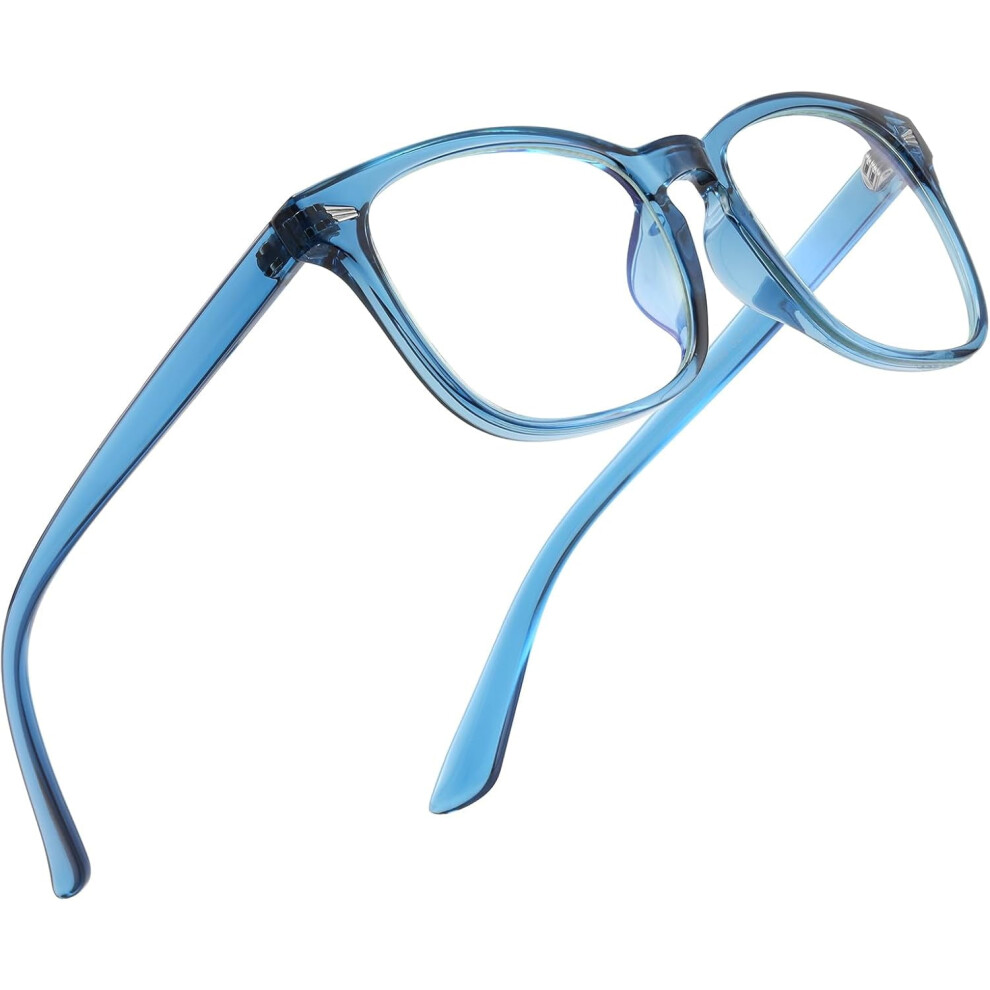 Blue/Light Reading Glasses For Women Men - Blocking Uv Filter Readers, Anti Eyestrain Eyeglasses