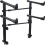 OUNONA electric piano stand black 2 sets 1