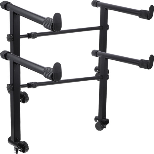 OUNONA electric piano stand black 2 sets