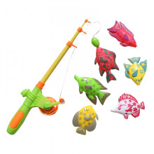 Fishing Toy Set Interactive Kids Game Educational Pretend Play Outdoor Activity for Toddlers Fishing Rod and Cute Fishes Kids Fishing Pole
