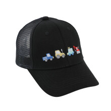 Kids Baseball Hat Baby Boys Girls Cartoon Car Print Baseball Cap Sun Proection Mesh Panels Adjustable Kids Hat Fashion Kids Baseball Hat