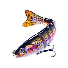 Multi Fish 12.8cm Realistic Sinking Sea Fishing Lure with Durable Hardened Fibers and Lifelike Design L