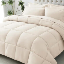 King Size Paplan Garnitúra Bézs Ultrapuha 7 Részes Oeko-TEX