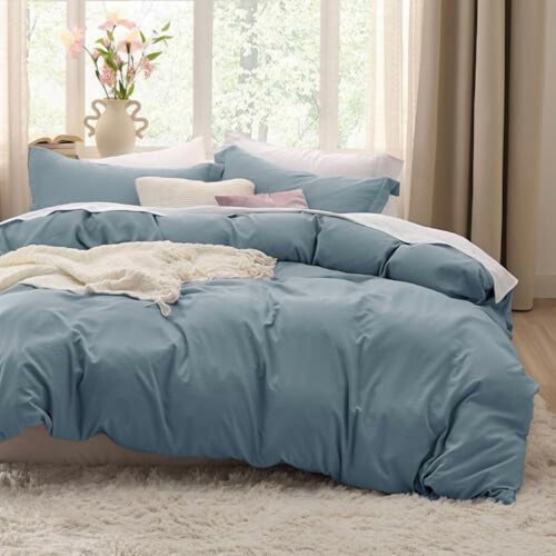 Mineral Blue Cal King Duvet Cover Set – Prewashed